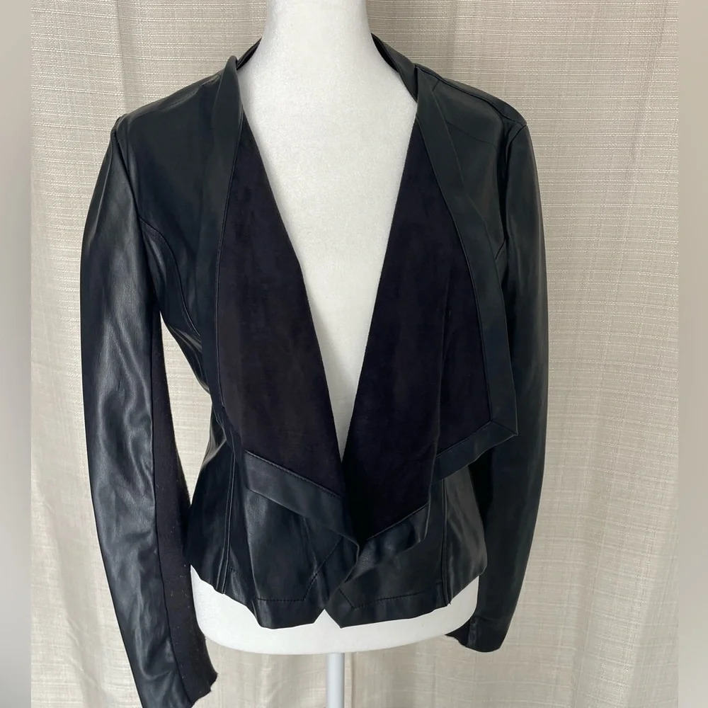 Women's LOFT Leather/Suede Moto Jacket - Sz. S